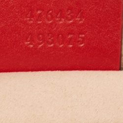 مملوكة مسبقًا Gucci Red Matelassé Leather GG Marmont Belt Bag