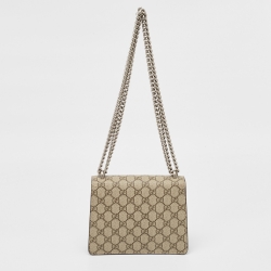 مملوكة مسبقًا Gucci Beige GG Supreme Canvas and Suede Mini Dionysus Shoulder Bag