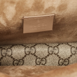 مملوكة مسبقًا Gucci Beige GG Supreme Canvas and Suede Mini Dionysus Shoulder Bag
