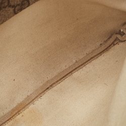 Pre Owned Gucci Beige GG Supreme Canvas Small Flat Messenger Bag