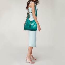 Gucci Green Leather Medium New Jackie Hobo