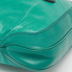 Gucci Green Leather Medium New Jackie Hobo