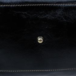 مملوكة مسبقًا Gucci Black Patent Leather Large Brit Tote