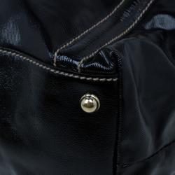 مملوكة مسبقًا Gucci Black Patent Leather Large Brit Tote
