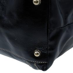 مملوكة مسبقًا Gucci Black Patent Leather Large Brit Tote