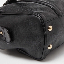 مملوكة مسبقًا Gucci Black Leather Small Britt Boston Bag