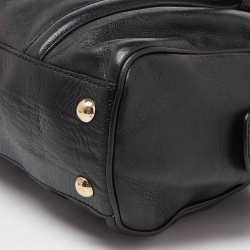 مملوكة مسبقًا Gucci Black Leather Small Britt Boston Bag