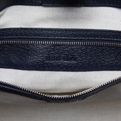 Pre Owned Gucci Blue/Beige GG Supreme Canvas and Leather Medium Ophidia Tote