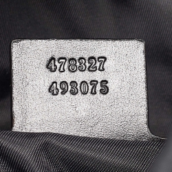 Pre Owned حقيبة ظهر غوتشي بار أمور مطرزة بإبزيم مزدوج كانفاس أحمر تيكنو