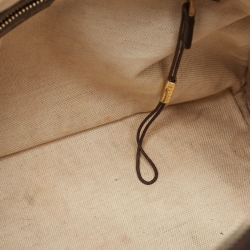 Pre Owned Gucci Brown/Beige GG Canvas and Leather Joy Web Boston Bag