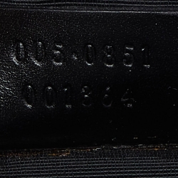 Pre Owned Gucci Black Micro Guccissima Nylon and Leather Pochette 