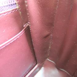 Pre Owned Gucci Bordeaux Leather Chain Crossbody Bag