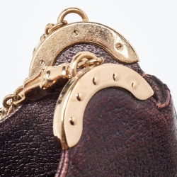 Pre Owned Gucci Beige/Metallic GG Canvas and Leather Limited Edition Tom Ford Bamboo Hobo