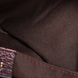 Pre Owned Gucci Beige/Metallic GG Canvas and Leather Limited Edition Tom Ford Bamboo Hobo