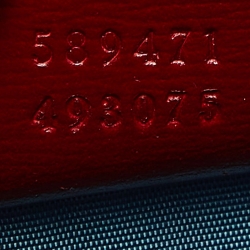 مملوكة مسبقًا Gucci Red Leather Medium Torchon GG Ring Shoulder Bag