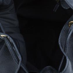 Pre Owned Gucci Black Drawstring Hobo