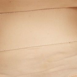 Pre Owned Gucci Natural/Neon Yellow/ Jumbo GG Canvas Jackie Tote w/ Wallet