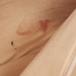 Pre Owned Gucci Natural/Neon Yellow/ Jumbo GG Canvas Jackie Tote w/ Wallet