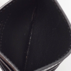 Gucci Black Matelassé Leather GG Marmont Card Holder