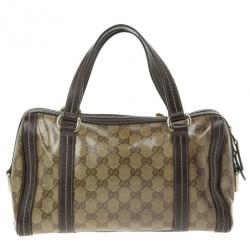Pre Owned Gucci Guccissima Duchessa Medium Boston