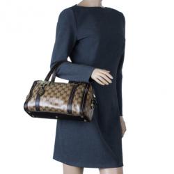 Pre Owned Gucci Guccissima Duchessa Medium Boston Bag