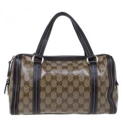 Pre Owned Gucci Guccissima Duchessa Medium Boston Bag