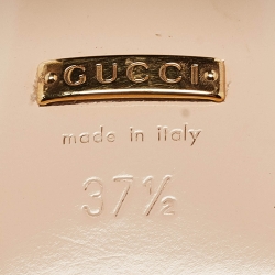 Gucci  Black Suede GG Marmont Slide Sandals Size 37.5