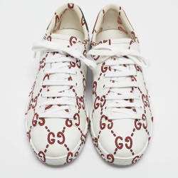 Gucci Multicolor GG Ghost Leather Ace Sneakers Size 37.5