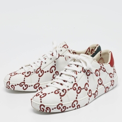 Gucci Multicolor GG Ghost Leather Ace Sneakers Size 37.5