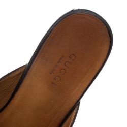 مملوكة مسبقًا حذاء لوفرز غوتشي برينستاون جلد أسود مقاس 36.5