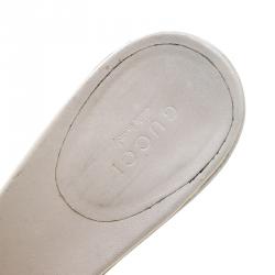 Pre Owned صندل سلايد غوتشي كانفاس GG بيج هورسبيت مقاس 39.5