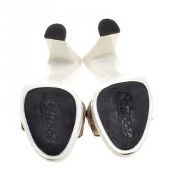 Pre Owned Gucci Beige GG Canvas Horsebit Mules Size 40