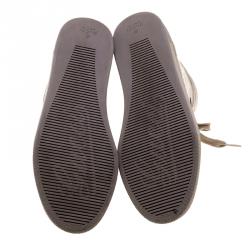 Pre Owned حذاء رياضي غوتشي كودا كانفاس أمبرايم GG بنفسجي فاتح بعنق مرتفع مقاس 36