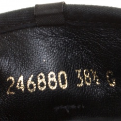 Gucci Black Guccissima Canvas High Top Sneakers Size 38.5