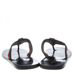 Pre Owned صندل غوتشي "GG" ثونج زخارف متشابكة مع حرفي G مقاس 39