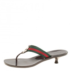 مملوكة مسبقًا صندل غوتشي ثونغ GG شبكة مقاس 38.5