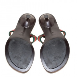 مملوكة مسبقًا صندل غوتشي ثونغ GG شبكة مقاس 38.5