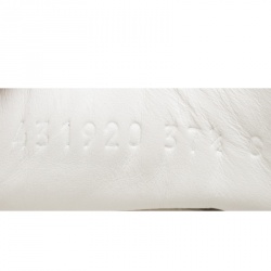 مملوكة مسبقًا Gucci White Leather Ace Embroidered Appliqué Detail Low Top Sneakers Size 37.5