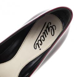 مملوكة مسبقًا Gucci Red and Black Leather Sofia Pumps Size 37.5