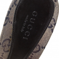 مملوكة مسبقًا حذاء سلايدز غوتشي هورسبيت هوليود لاميه كريستال GG بيج مقاس 36