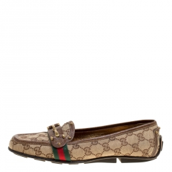 Gg canvas shop horsebit loafer