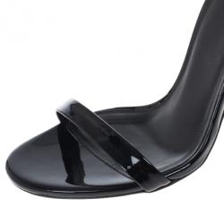 gucci black patent wedges