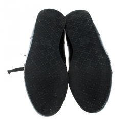 مملوكة مسبقًا حذاء رياضي غوتشي أربطة ويب سيرانو جلد وكانفاس سوبريم GG أسود/ بيج مقاس 37