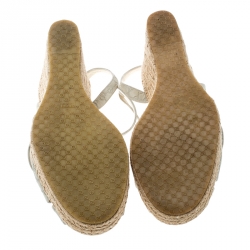 Pre Owned حذاء إسبادريل غوتشي مايكرو غوتشيسيما بينيلوب جلد بنفسجي لامع مقاس 40