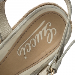 Pre Owned حذاء إسبادريل غوتشي مايكرو غوتشيسيما بينيلوب جلد بنفسجي لامع مقاس 40