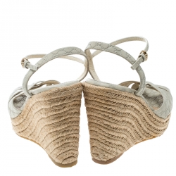 Pre Owned حذاء إسبادريل غوتشي مايكرو غوتشيسيما بينيلوب جلد بنفسجي لامع مقاس 40