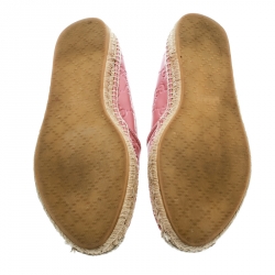 Pre Owned Gucci Rose Pink Guccissima Leather Espadrilles Size 40