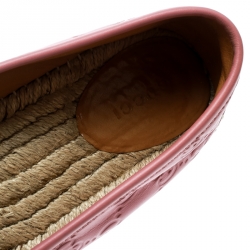 Pre Owned Gucci Rose Pink Guccissima Leather Espadrilles Size 40