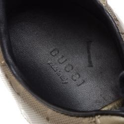 Pre Owned Gucci Guccissima Crystal Sneakers Size 39.5