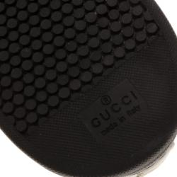 Pre Owned Gucci Guccissima Crystal Sneakers Size 39.5
